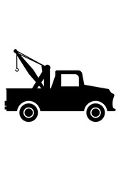 Tow Truck | Roadside Assistance | Operator | Skilled Driver | Towing Cable | Recovery Truck | Towed Car | Towing Vehicle | Original Illustration | Vector and Clipart | Cutfile and Stencil