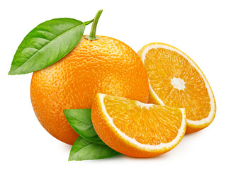 Orange isolated on white background