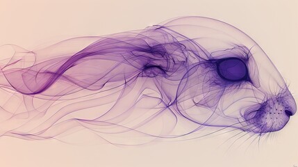   A close-up of a lion's face with smoke billowing from its mouth