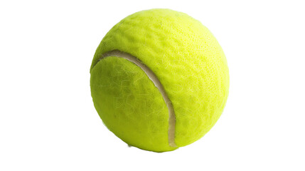 Tennis ball, isolated on white background, clipping path, full depth of field