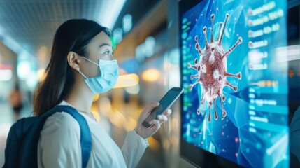 Promoting Flu Awareness: Vibrant Public Campaign Poster Emphasizing Informative Text and Graphics in High Resolution Detail