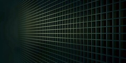 Iridescent grid background with gradient forestgreen colors in the hyper realistic style