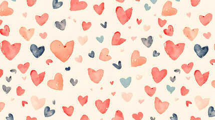 Small multicolor hearts background image.