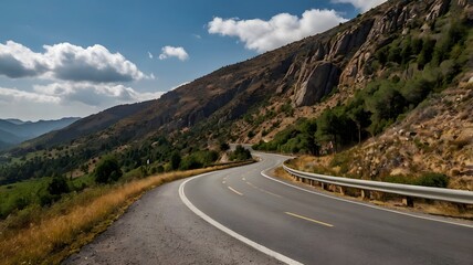 mountain road in the mountains