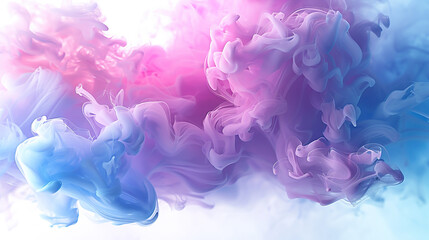 Obraz premium Colored smoke against a white background