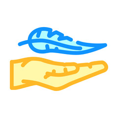 lightweight product label caution color icon vector. lightweight product label caution sign. isolated symbol illustration