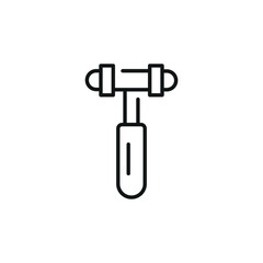 Reflex hammer icon. Simple reflex hammer icon for social media, app, and web design. Vector illustration.
