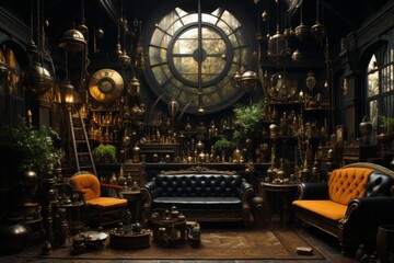 A Mysterious and Ornate Room Filled with Antique Treasures