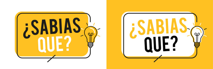 ¿Sabías que?	