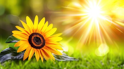 Obraz premium sunflower on a field