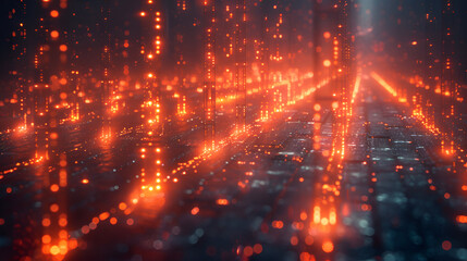 Obraz premium background with stars,A futuristic stock market infographic with data charts and graphs