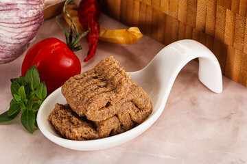 Liver Pate spread in the bowl