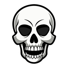 skull on black