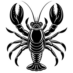 Adorable Lobster Vector Illustration | Cute Cartoon Clipart & Line Art Design