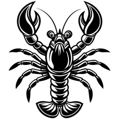 Adorable Lobster Vector Illustration | Cute Cartoon Clipart & Line Art Design