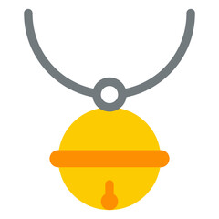 Vector Icon Bell, Pet Bell, Cat Collar, Pet Collar, Domestic Animals