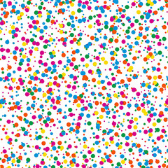 Fototapeta premium Seamless pattern featuring colorful confetti sprinkles scattered background