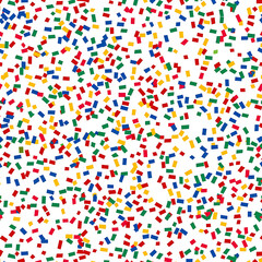 Obraz premium Seamless pattern featuring colorful confetti sprinkles scattered background