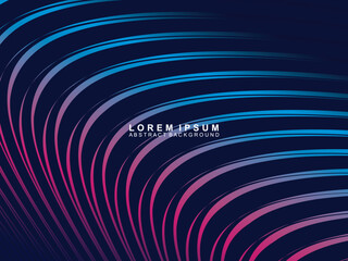 Abstract futuristic dark background with waving gradient design. Realistic 3d wallpaper with luxurious flowing lines. Elegant background for posters, websites, brochures, cards, banners, apps, etc.