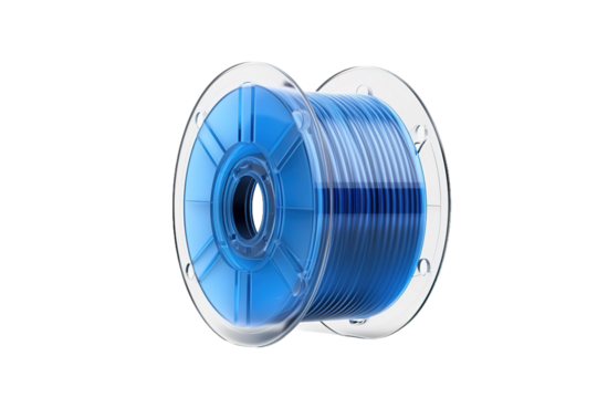 The Mystical Blue Thread: A Spool of Creativity on White or PNG Transparent Background.