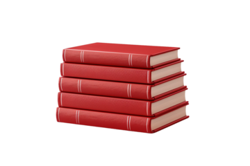 The Crimson Tower of Knowledge on White or PNG Transparent Background.