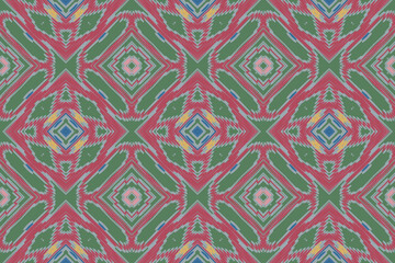 Aztec African Geometric Pattern. Red Purple and White Colorful Traditional embroidery. Design for print texture. Border background for wallpaper, wrapping paper