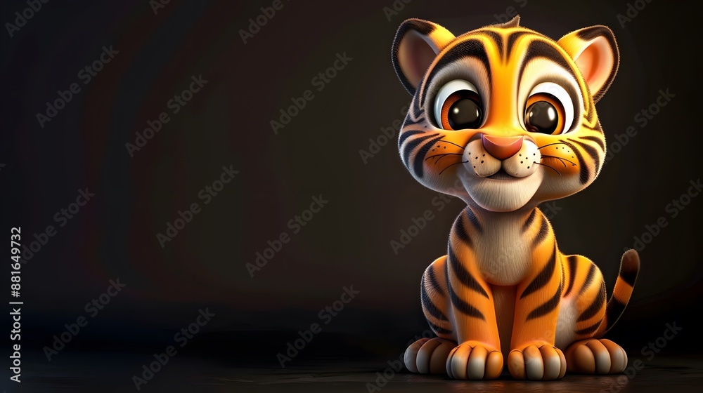 Wall mural tiger vector illustration