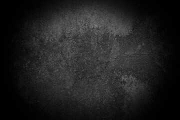 Old wall texture cement dark black gray background abstract grey color design are light with white gradient background.