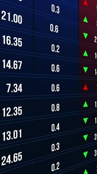 Stock market exchange graph chartboard animation 