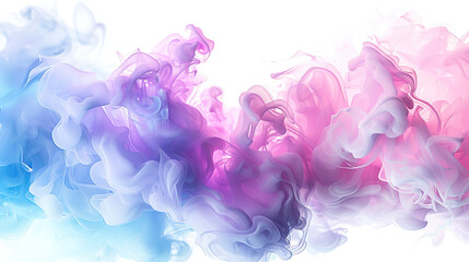 Fototapeta premium Colored smoke against a white background