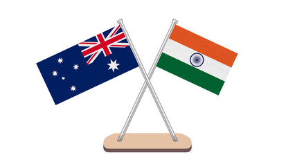India Australia Flag.