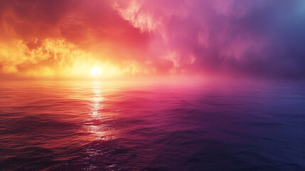 Colors transitioning from golden yellow to deep purple, imitating a sunset. Emotions: nostalgic calm, romance