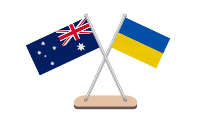 Ukraine Australia Flag