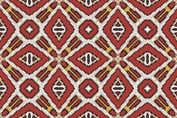 Geometric ethnic oriental seamless pattern traditional Design for background, carpet, wallpaper, clothing, wrapping, Batik, fabric, vector, illustration, boho embroidery style.