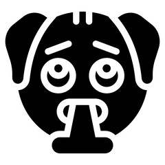 Vector Icon Puke, Dog, Animal, Wildlife, Dog Emoji