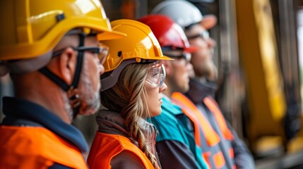 Industrial Safety Training Session with Participants in Safety Gear