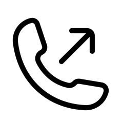 outgoing call line icons, perfect for website and mobile apps ui projects