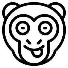 Vector Icon Delicious, Monkey, Animal, Wildlife, Pet