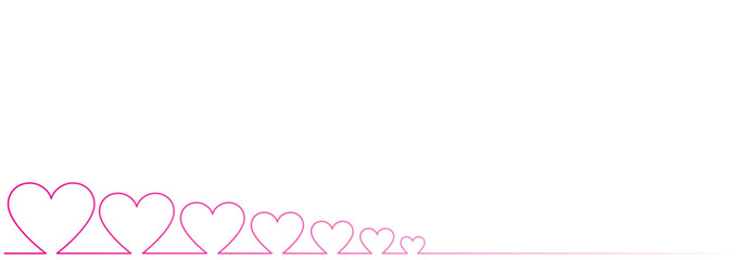 love shaped pink line vector design, eps 4