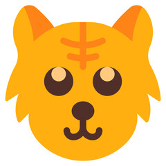surprised, cat, animal, wildlife, cat emoji Icon