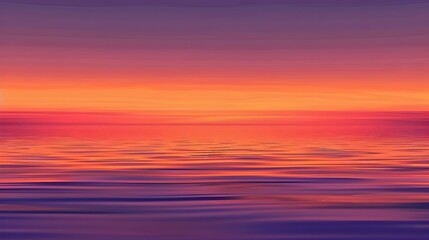 Fototapeta premium Minimalist Abstract Sunset with Tranquil Reflections in Serene Gradient Skies