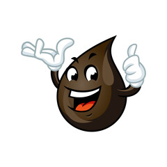 Funny oil drop