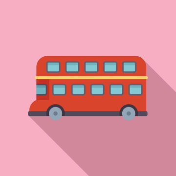 red london double decker bus on pink clip art preview