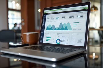  A person analyzing Google Analytics data on a computer to improve business