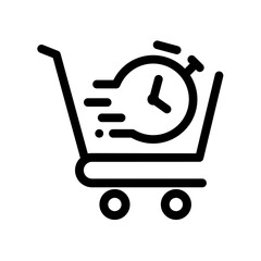 Flash sale design icon isolated on white background.