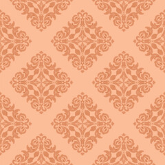 Damask pattern vector Perfect for bed sheets, carpets, and wallpapers, the seamless, vintage patterns add a touch of classic luxury to any fabric.