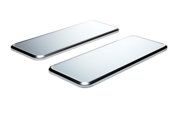 The Reflective Duo on White or PNG Transparent Background.