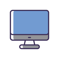Monitor vector icon