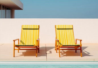 Beach Chair Mockup With Generative AI
