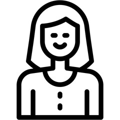 Vector Icon Girlfriend, Women, Girls, Heart, Avatar, Loving, Romantic